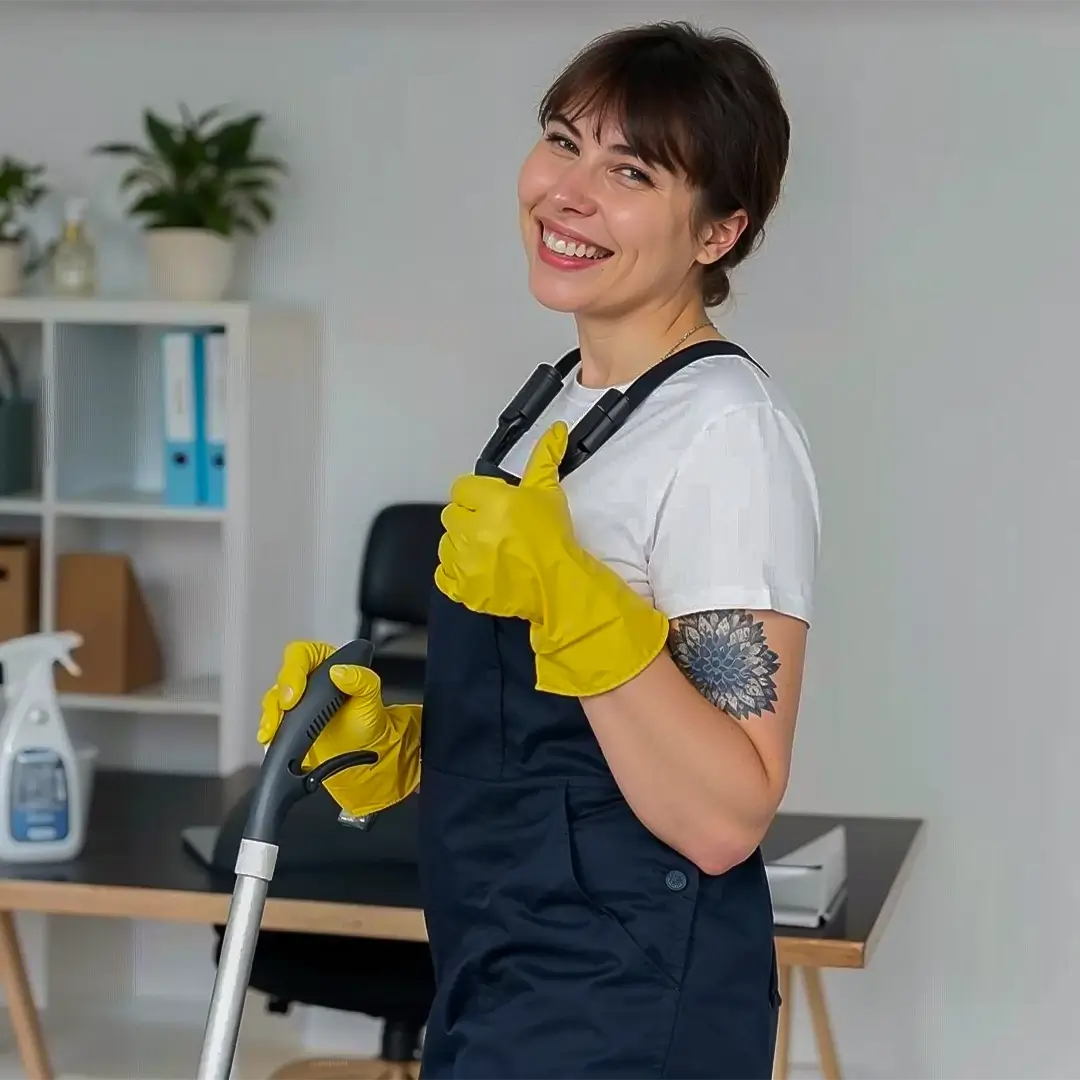 Professional team member smiling